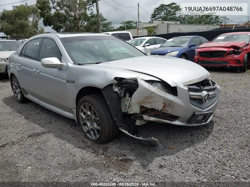 2007 Acura Tl Type S VIN: 19UUA76697A048766 Lot: 40203248