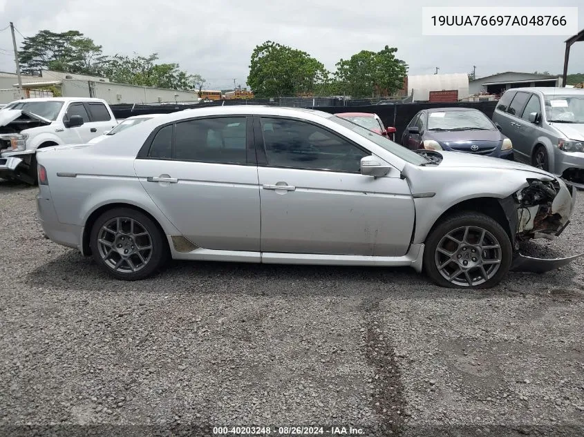 2007 Acura Tl Type S VIN: 19UUA76697A048766 Lot: 40203248