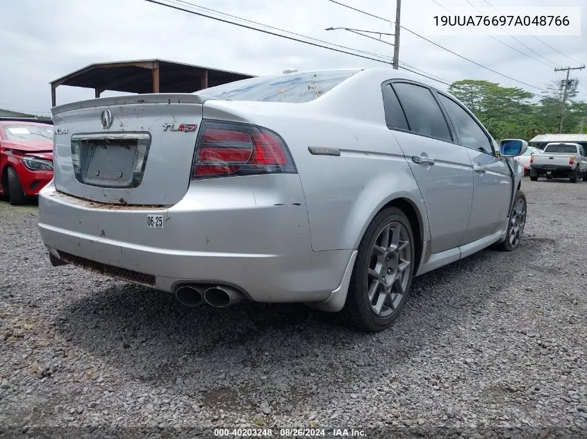 2007 Acura Tl Type S VIN: 19UUA76697A048766 Lot: 40203248