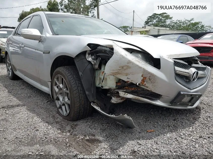 2007 Acura Tl Type S VIN: 19UUA76697A048766 Lot: 40203248