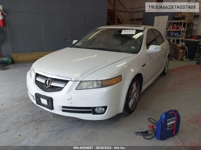 2007 Acura Tl 3.2 VIN: 19UUA662X7A037489 Lot: 40204527