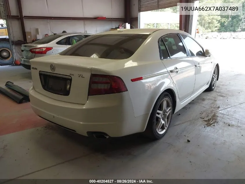 2007 Acura Tl 3.2 VIN: 19UUA662X7A037489 Lot: 40204527