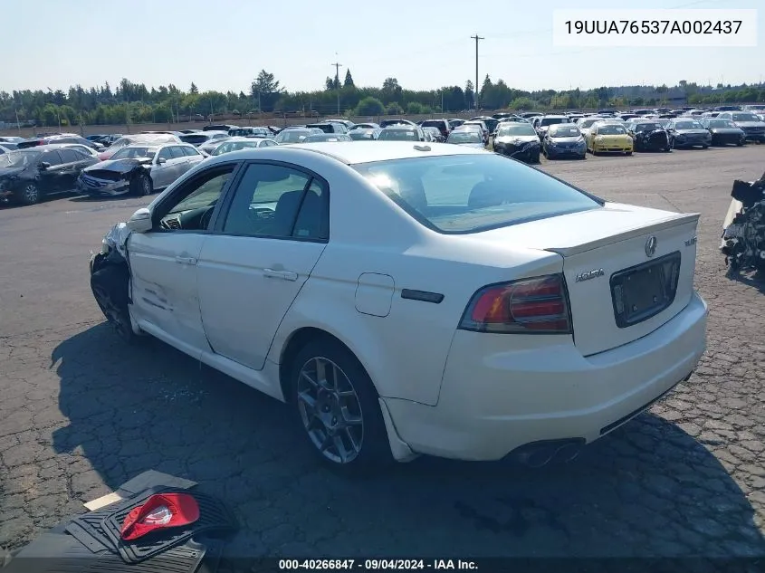 19UUA76537A002437 2007 Acura Tl Type S