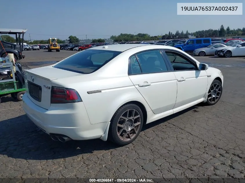 19UUA76537A002437 2007 Acura Tl Type S