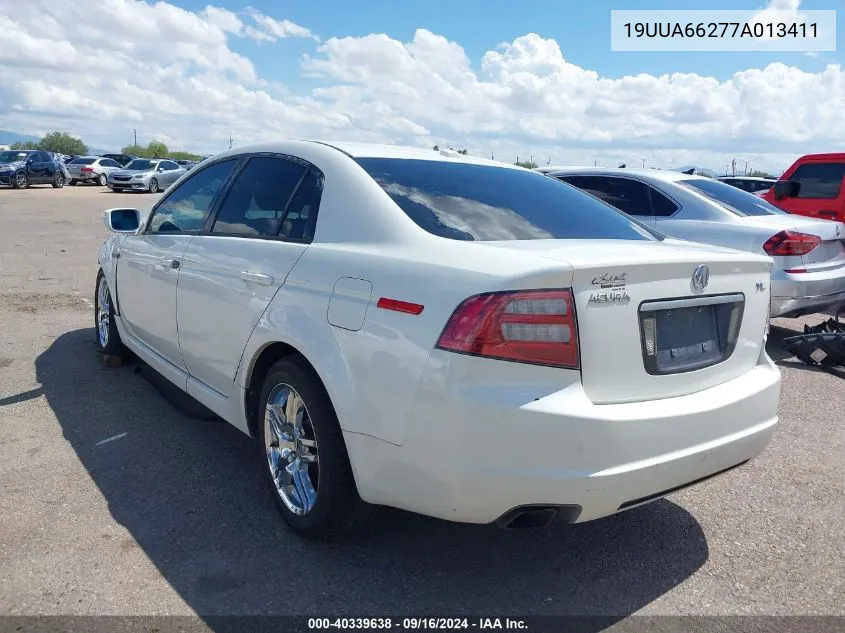 2007 Acura Tl 3.2 VIN: 19UUA66277A013411 Lot: 40339638