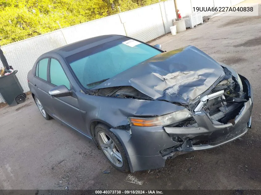 19UUA66227A040838 2007 Acura Tl 3.2