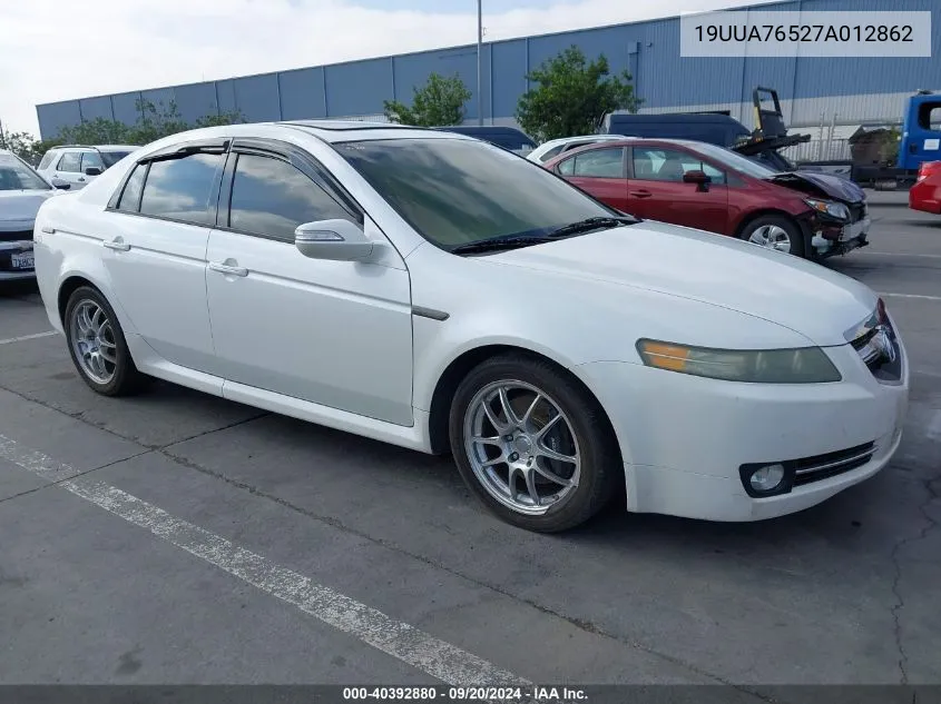 2007 Acura Tl Type S VIN: 19UUA76527A012862 Lot: 40392880