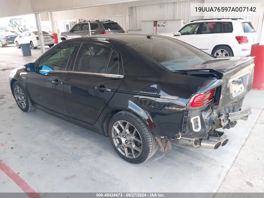 2007 Acura Tl Type S VIN: 19UUA76597A007142 Lot: 40424673