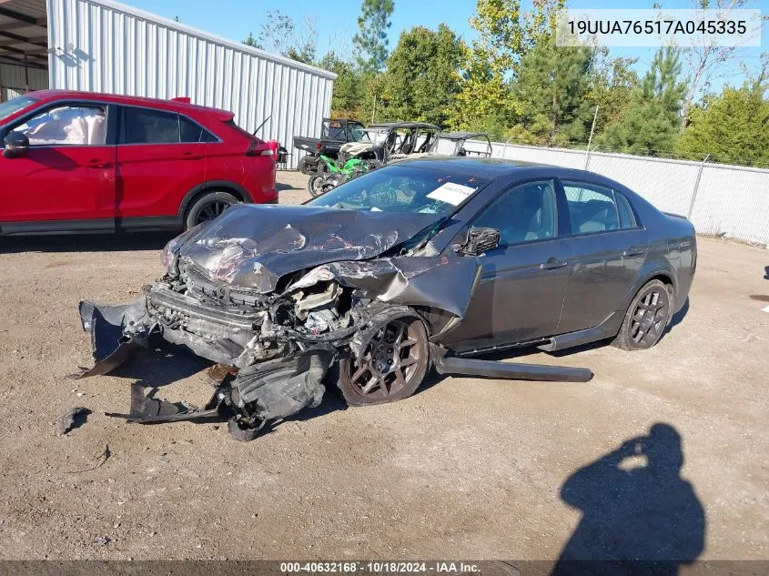 2007 Acura Tl Type S VIN: 19UUA76517A045335 Lot: 40632168