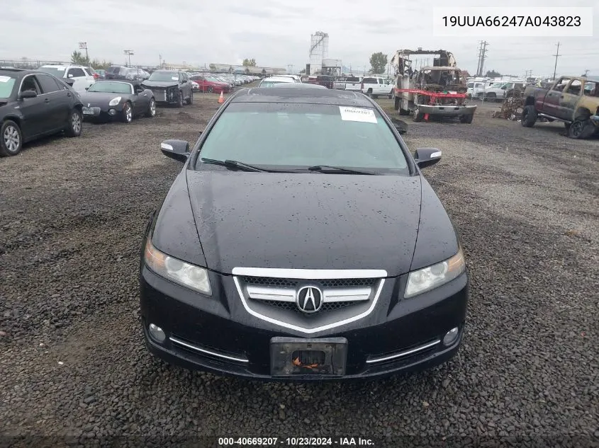 2007 Acura Tl 3.2 VIN: 19UUA66247A043823 Lot: 40669207