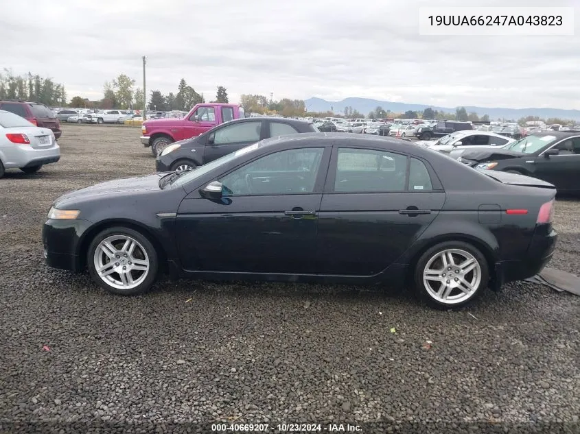 2007 Acura Tl 3.2 VIN: 19UUA66247A043823 Lot: 40669207