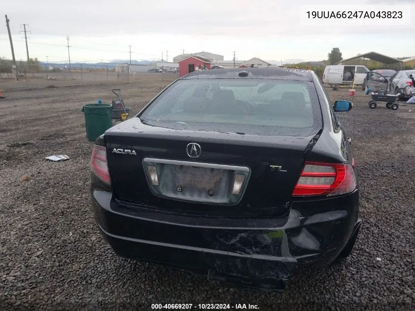 2007 Acura Tl 3.2 VIN: 19UUA66247A043823 Lot: 40669207