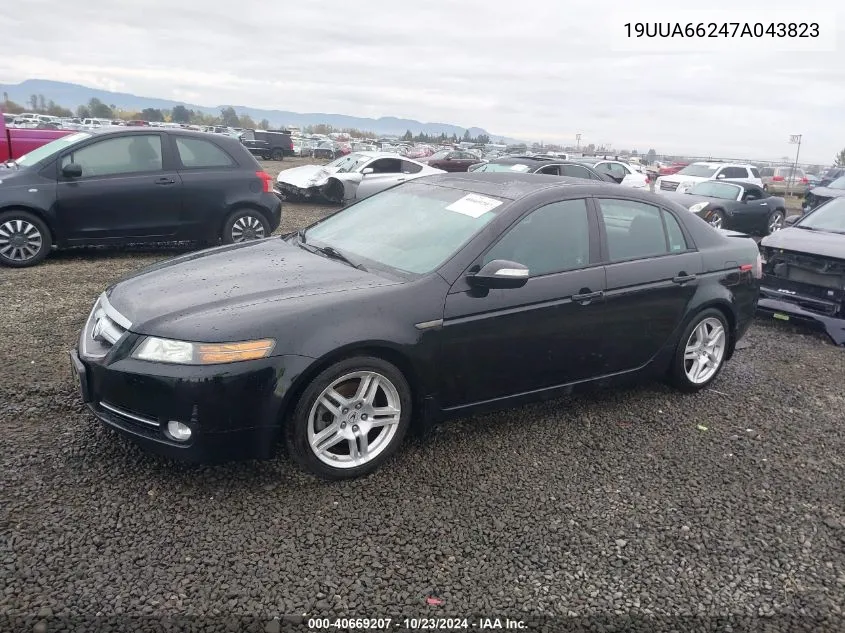 2007 Acura Tl 3.2 VIN: 19UUA66247A043823 Lot: 40669207