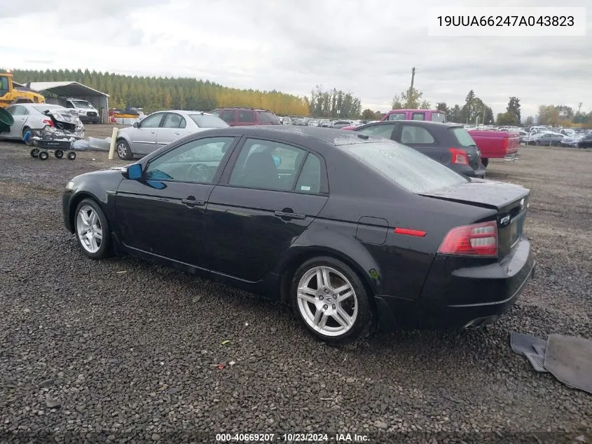 2007 Acura Tl 3.2 VIN: 19UUA66247A043823 Lot: 40669207