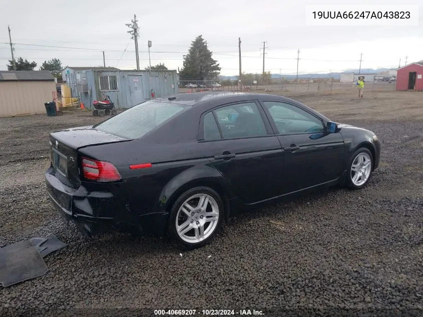 2007 Acura Tl 3.2 VIN: 19UUA66247A043823 Lot: 40669207