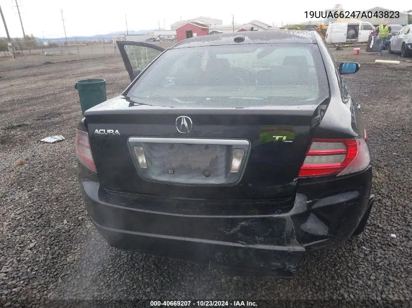 2007 Acura Tl 3.2 VIN: 19UUA66247A043823 Lot: 40669207