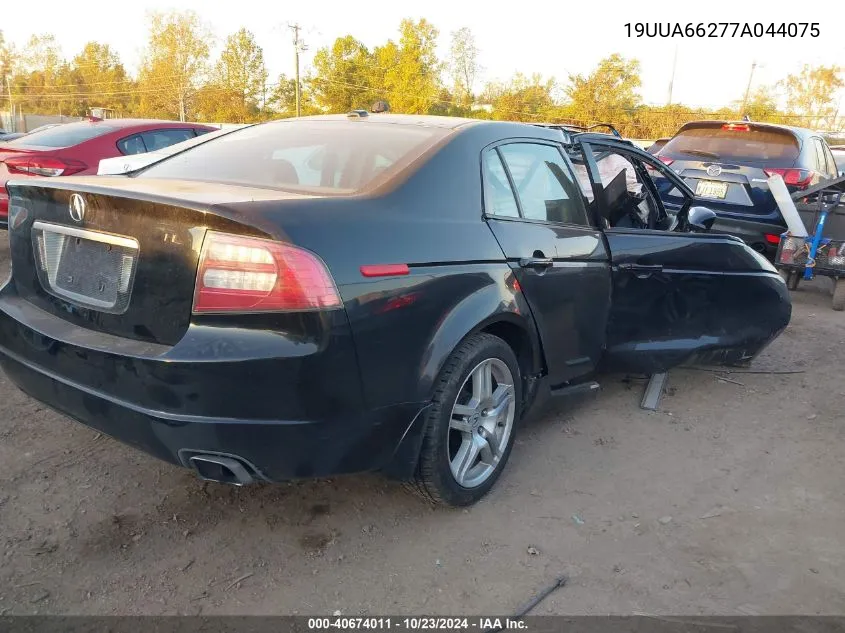 2007 Acura Tl 3.2 VIN: 19UUA66277A044075 Lot: 40674011