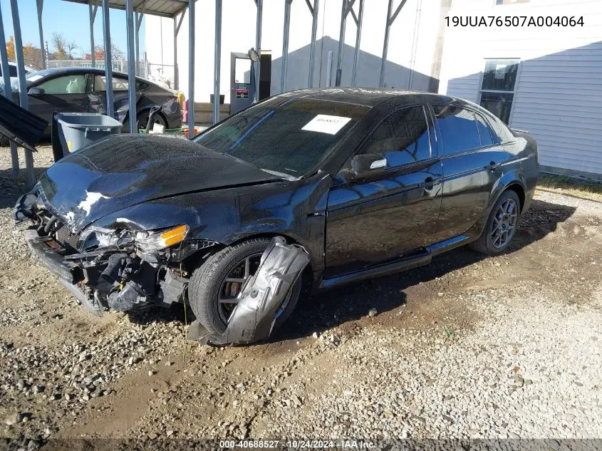 2007 Acura Tl Type S VIN: 19UUA76507A004064 Lot: 40688527