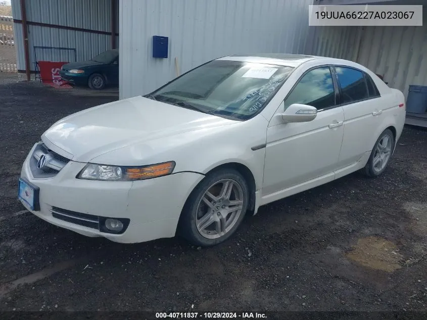 2007 Acura Tl 3.2 VIN: 19UUA66227A023067 Lot: 40711837