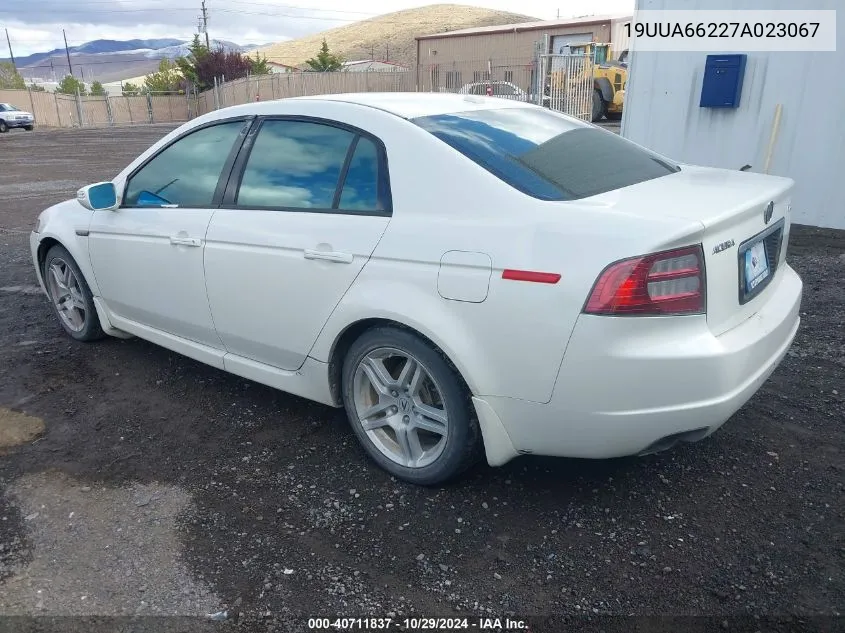 2007 Acura Tl 3.2 VIN: 19UUA66227A023067 Lot: 40711837