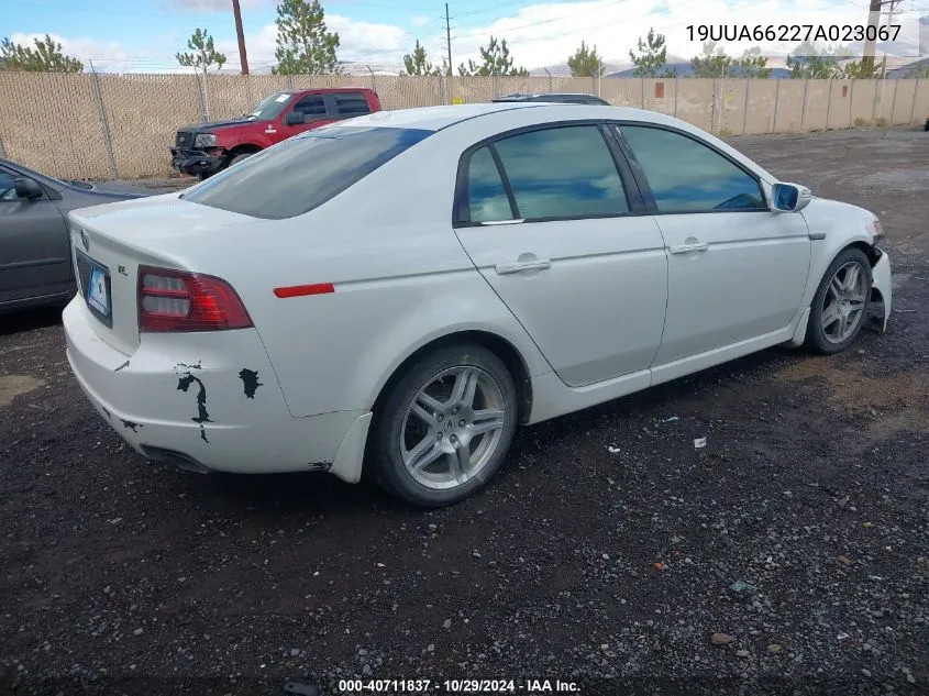 2007 Acura Tl 3.2 VIN: 19UUA66227A023067 Lot: 40711837