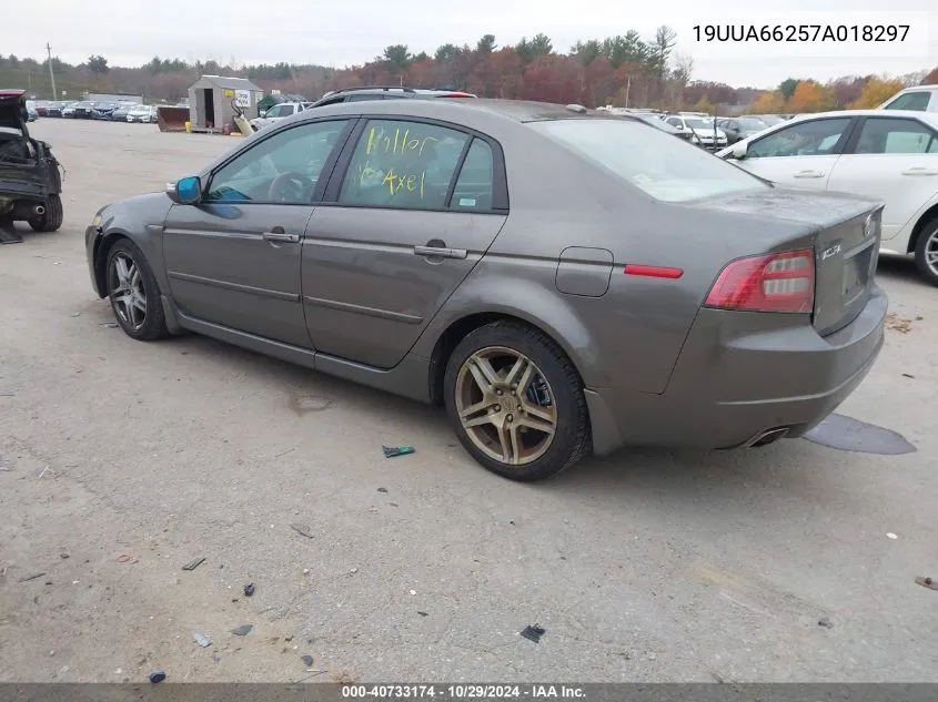 2007 Acura Tl 3.2 VIN: 19UUA66257A018297 Lot: 40733174