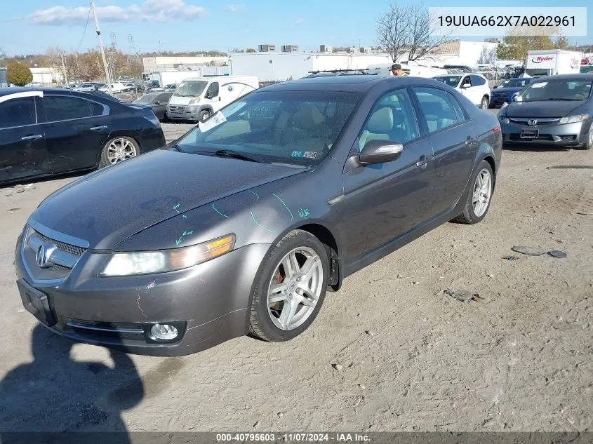 19UUA662X7A022961 2007 Acura Tl 3.2