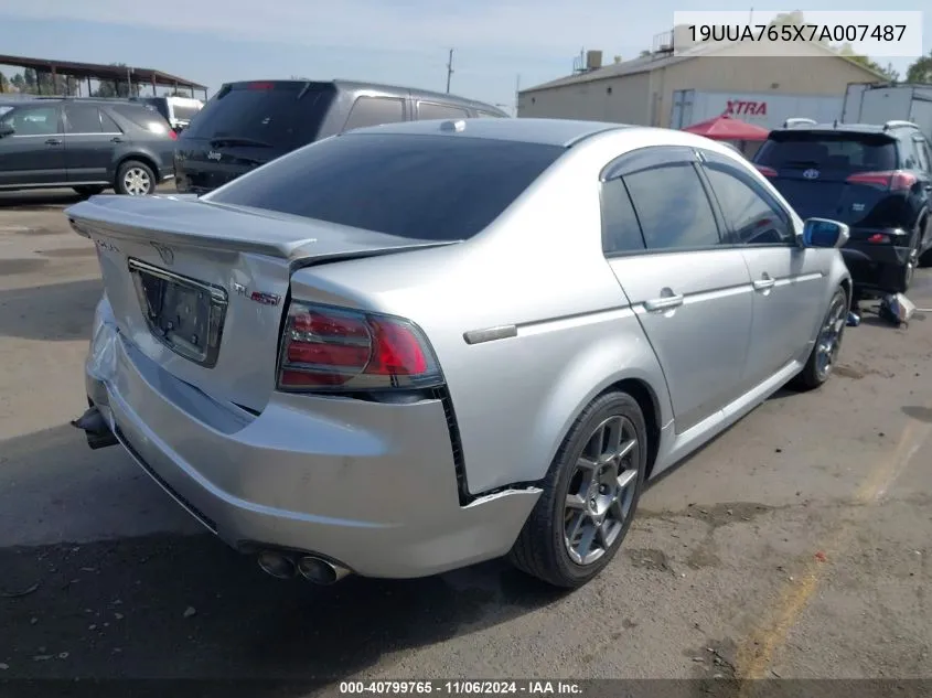 19UUA765X7A007487 2007 Acura Tl Type S