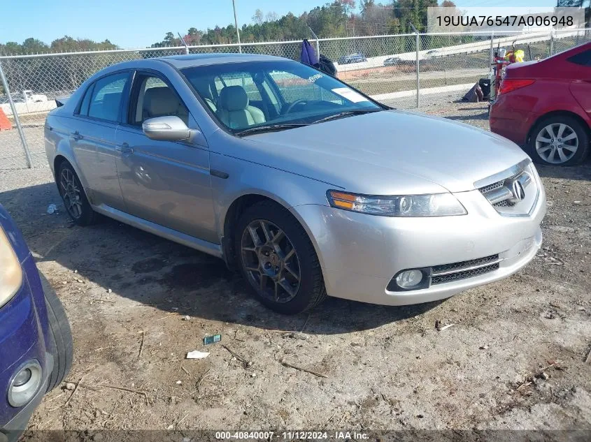 19UUA76547A006948 2007 Acura Tl Type S