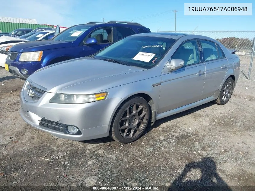 19UUA76547A006948 2007 Acura Tl Type S