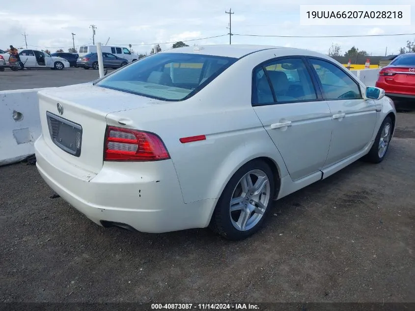 19UUA66207A028218 2007 Acura Tl 3.2