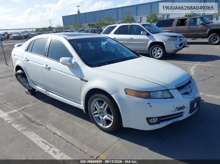 2008 Acura Tl 3.2 VIN: 19UUA66268A049365 Lot: 39443957