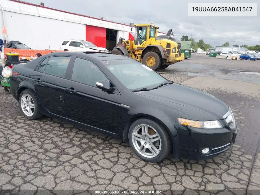 2008 Acura Tl 3.2 VIN: 19UUA66258A041547 Lot: 39556350