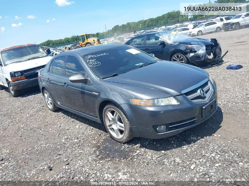 19UUA66228A038413 2008 Acura Tl 3.2