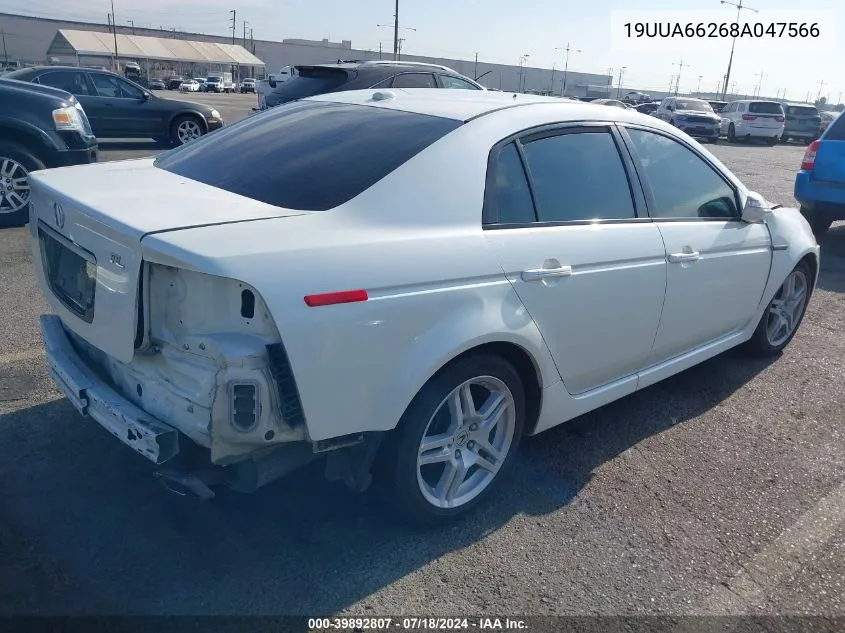 2008 Acura Tl 3.2 VIN: 19UUA66268A047566 Lot: 39892807