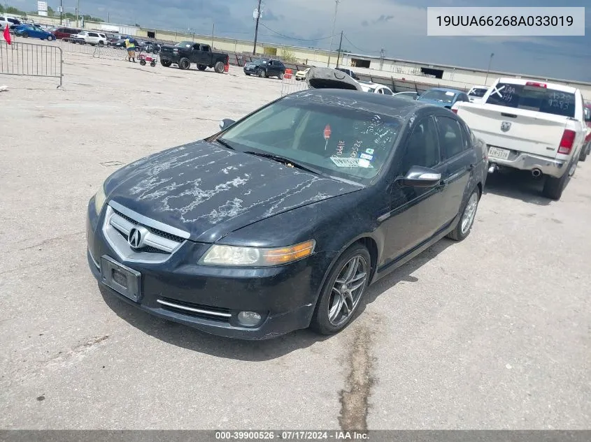 2008 Acura Tl 3.2 VIN: 19UUA66268A033019 Lot: 39900526