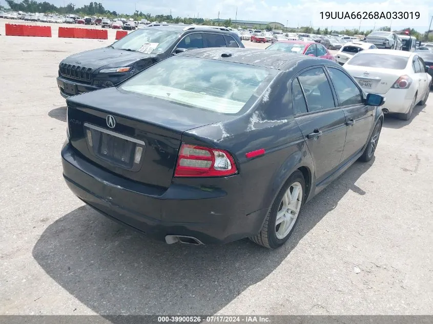 2008 Acura Tl 3.2 VIN: 19UUA66268A033019 Lot: 39900526