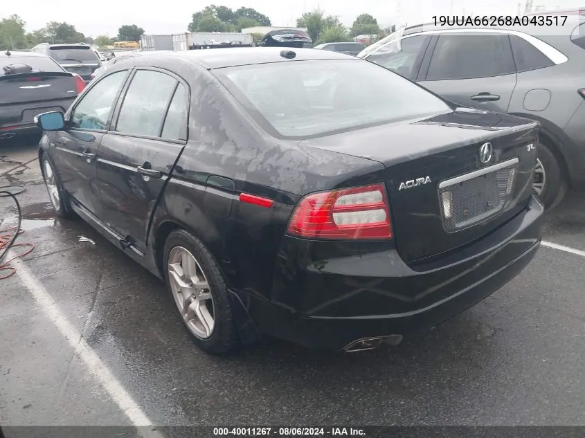 19UUA66268A043517 2008 Acura Tl 3.2