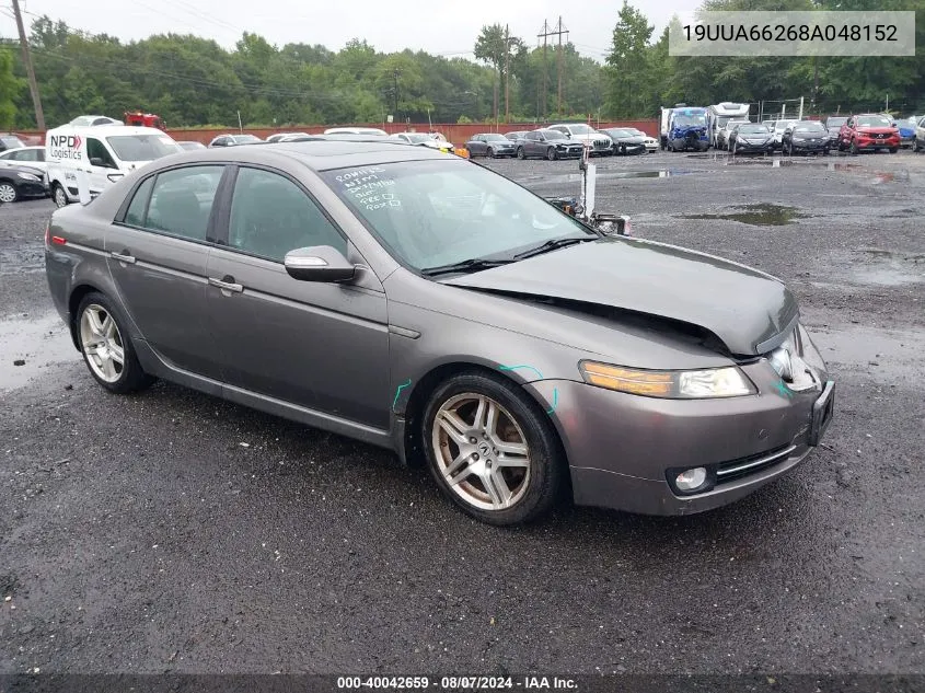 2008 Acura Tl 3.2 VIN: 19UUA66268A048152 Lot: 40042659