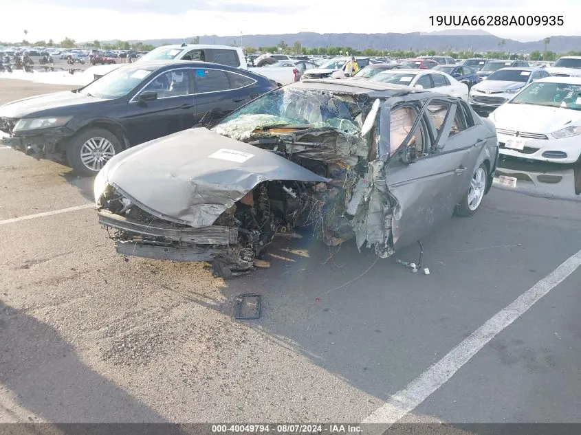 2008 Acura Tl 3.2 VIN: 19UUA66288A009935 Lot: 40049794