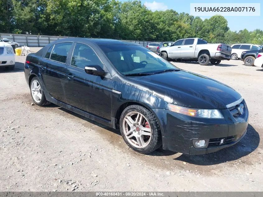 2008 Acura Tl 3.2 VIN: 19UUA66228A007176 Lot: 40160431