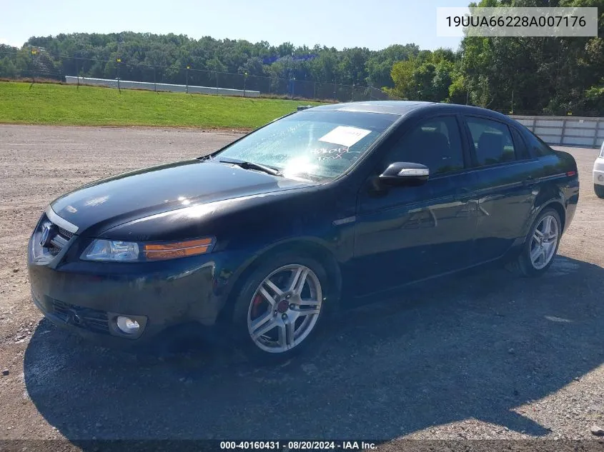 2008 Acura Tl 3.2 VIN: 19UUA66228A007176 Lot: 40160431