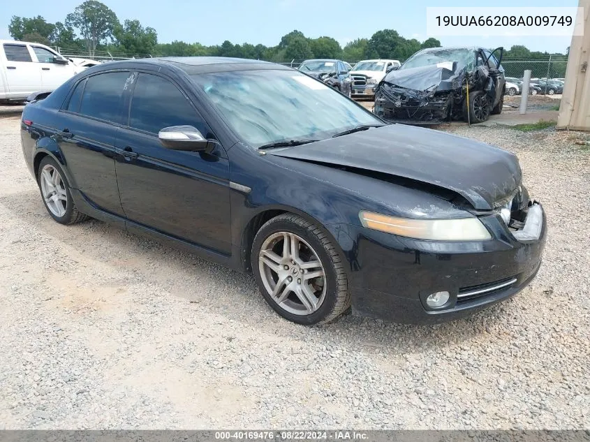 2008 Acura Tl 3.2 VIN: 19UUA66208A009749 Lot: 40169476