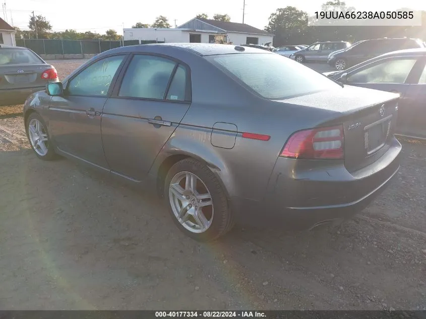 2008 Acura Tl 3.2 VIN: 19UUA66238A050585 Lot: 40177334