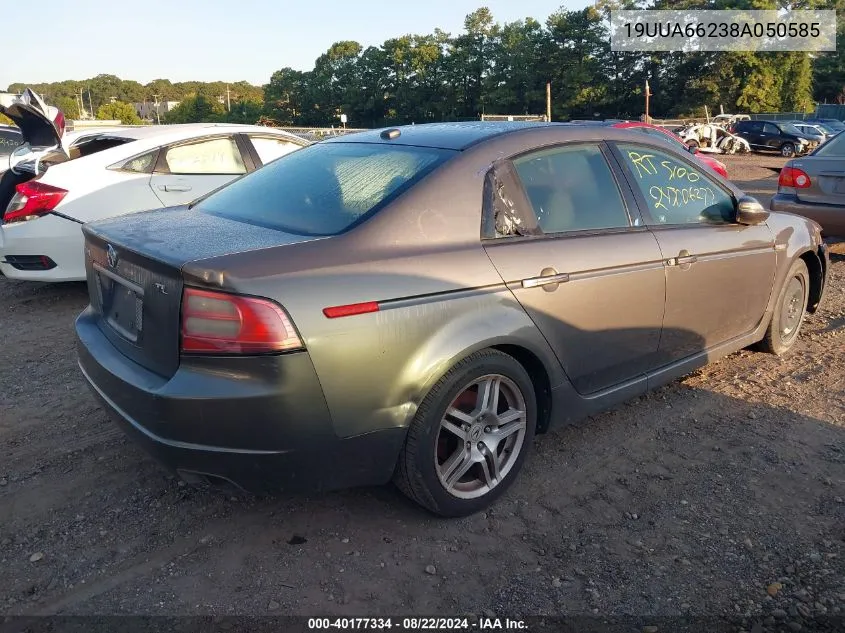 2008 Acura Tl 3.2 VIN: 19UUA66238A050585 Lot: 40177334