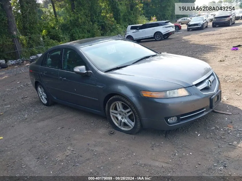 19UUA66208A043254 2008 Acura Tl 3.2