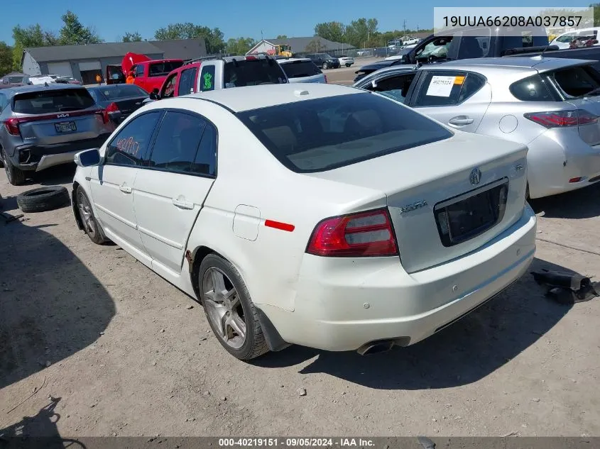 19UUA66208A037857 2008 Acura Tl 3.2