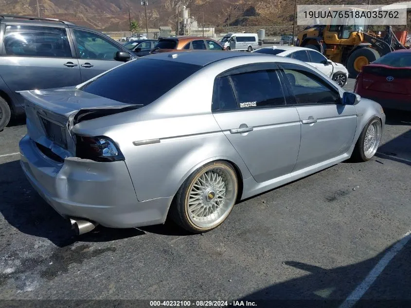 19UUA76518A035762 2008 Acura Tl Type S