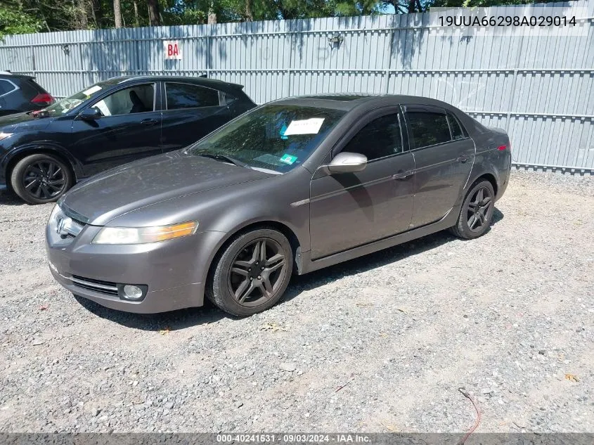 2008 Acura Tl 3.2 VIN: 19UUA66298A029014 Lot: 40241531