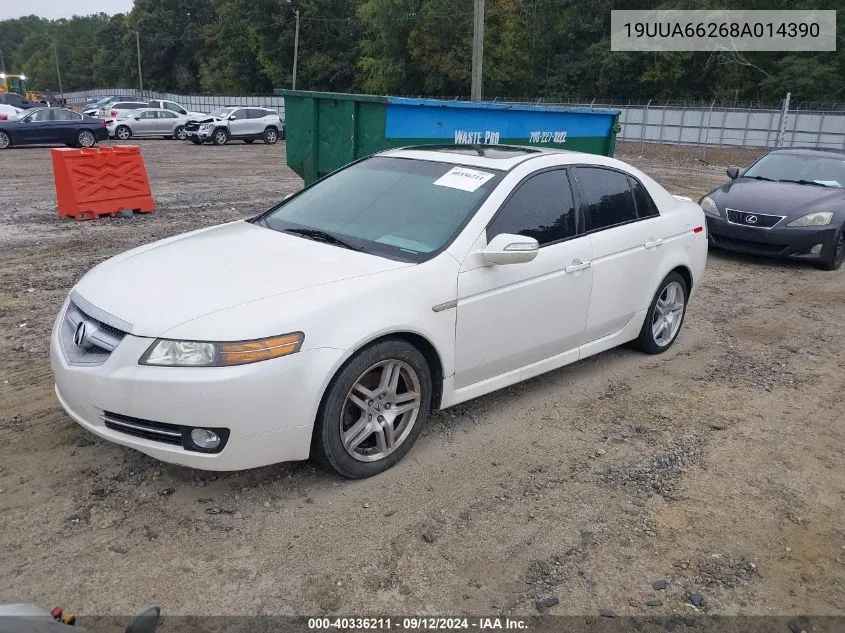 2008 Acura Tl VIN: 19UUA66268A014390 Lot: 40336211